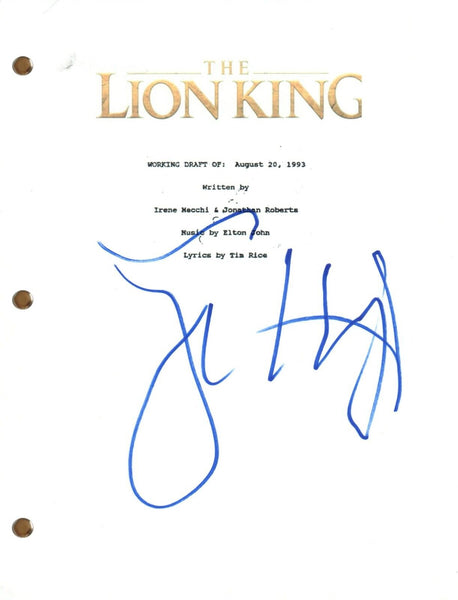Jeffrey Katzenberg Signed Autograph THE LION KING Movie Script Screenplay COA