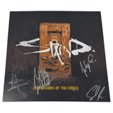 STAIND Signed Confessions Of The Fallen Album Insert + Orange Splatter Vinyl COA