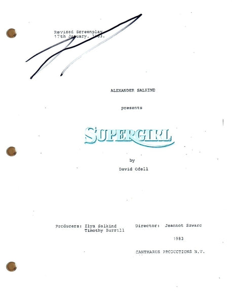 Ilya Salkind Signed Autograph SUPERGIRL Movie Script Screenplay Producer COA