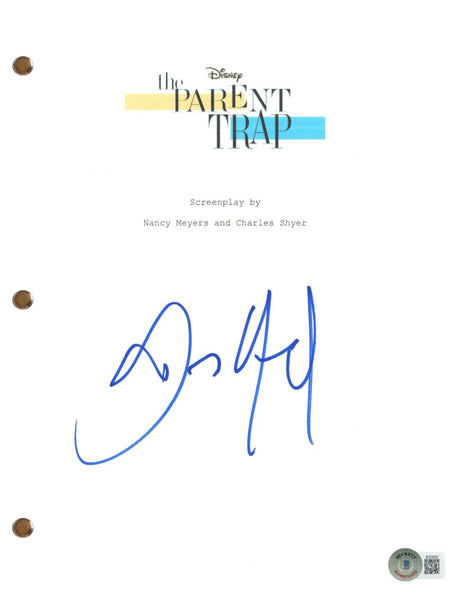 Dennis Quaid Signed Autograph The Parent Trap Full Movie Script Beckett COA