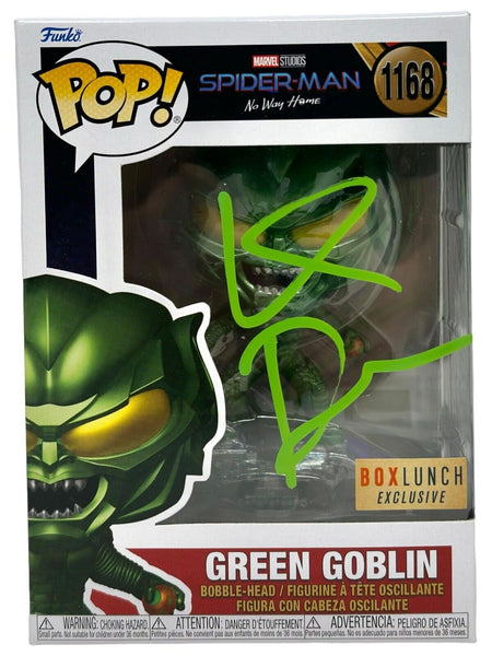 Willem Dafoe Signed Autograph Spider-Man Green Goblin Funko Pop 1168 Beckett COA