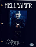 Clive Barker Signed HELLRAISER Autograph Movie Script Full Screenplay BAS COA