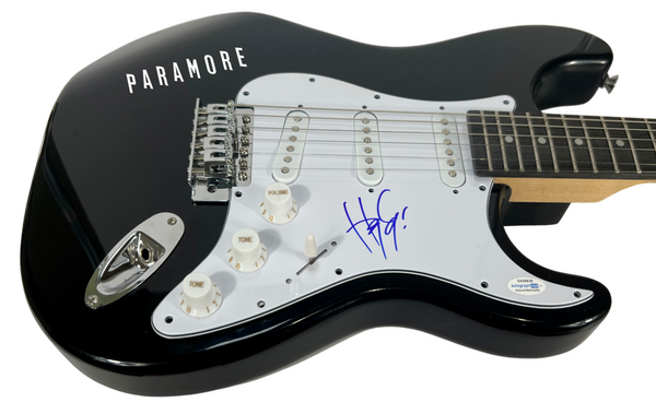 Hayley Williams Paramore Signed Autograph Electric Guitar Band Singer ACOA COA