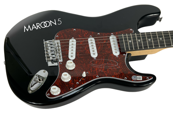 Adam Levine Maroon 5 Signed Autograph Electric Guitar Lead Singer Beckett COA