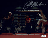 Ralph Macchio Signed The Karate Kid 8x10 Photo Autograph Crane Kick ACOA COA