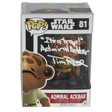 Tim Rose Signed Autograph Star Wars Admiral Ackbar Funko Pop It's A Trap BAS COA