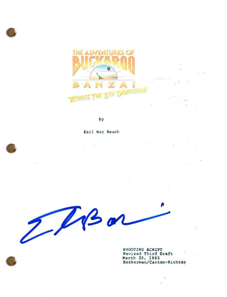 Ellen Barkin Signed Autograph BUCKAROO BANZAI Movie Script Full Screenplay COA