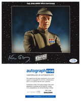 KENNETH KEN COLLEY Signed STAR WARS Autograph 8x10 Photo ADMIRAL PIETT ACOA COA