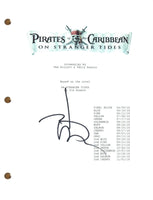 Johnny Depp Signed Pirates of the Caribbean Autograph Full Movie Script COA