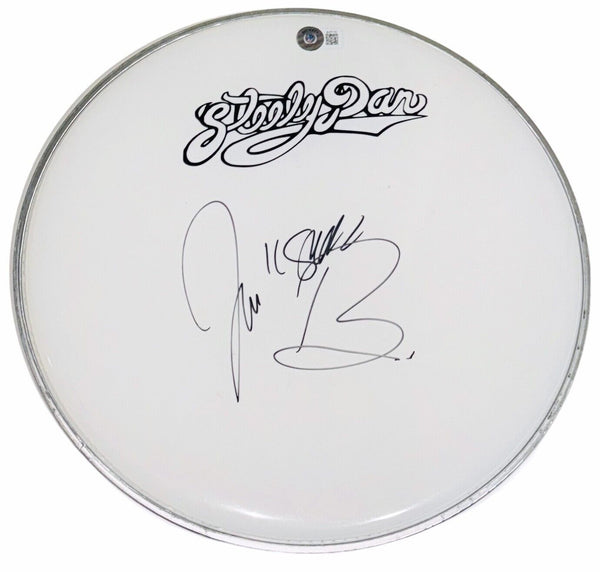 Jeff 'Skunk' Baxter Steely Dan Signed Autograph 12" Drumhead Beckett COA