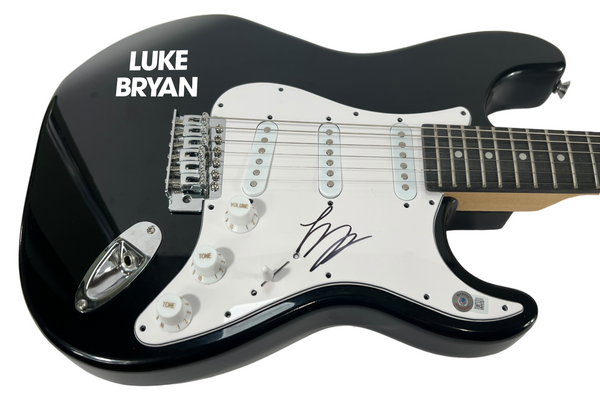 Luke Bryan Signed Autograph Electric Guitar Country Music Star Beckett COA