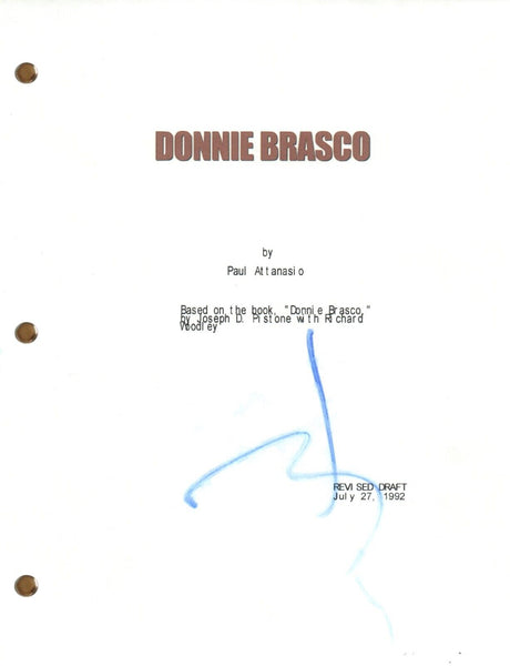 Johnny Depp Signed Autograph Donnie Brasco Movie Script Full Screenplay COA