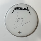 Lars Ulrich Signed METALLICA Autograph 10" Drumhead Drummer Beckett COA