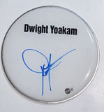 Dwight Yoakam Signed Autograph 10" Drumhead Country Star Fast As You Beckett COA