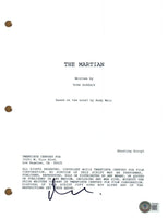 Matt Damon Signed Autograph The Martian Movie Script Full Screenplay Beckett COA