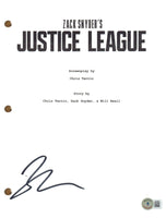 Zack Snyder Justice League Signed Autograph Movie Script Snyder Cut Beckett COA
