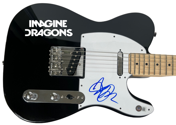 Dan Reynolds Imagine Dragons Signed Electric Guitar Autograph Singer Beckett COA