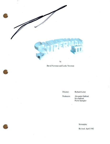Ilya Salkind Signed Autograph SUPERMAN III Movie Script Screenplay Producer COA