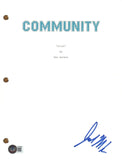 Joel McHale COMMUNITY Signed Autograph Pilot Episode Script Screenplay BAS COA
