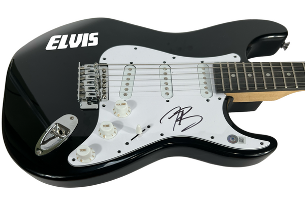 Austin Butler Signed Electric Guitar Elvis Presley Movie Autograph Beckett COA