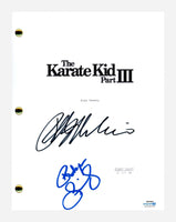 Ralph Macchio Robyn Lively Signed Autograph THE KARATE KID III Movie Script ACOA