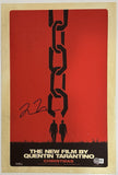 Quentin Tarantino Signed DJANGO UNCHAINED Poster 12x18 Photo Autograph BAS COA