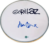 Damon Albarn Signed GORILLAZ Autograph 12" Drumhead Band Singer Beckett COA