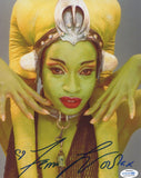 FEMI TAYLOR Signed STAR WARS Autograph 8x10 Photo Return of The Jedi Oola ACOA