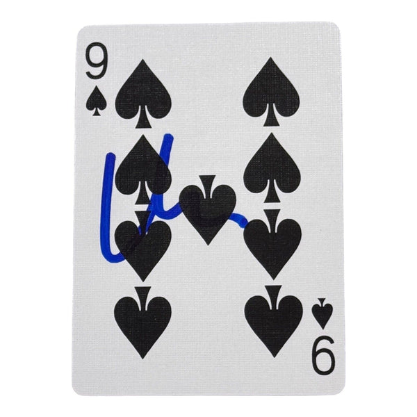 Matt Damon Signed Autograph Playing Card Rounders Mike McDermott 9 of Spades COA