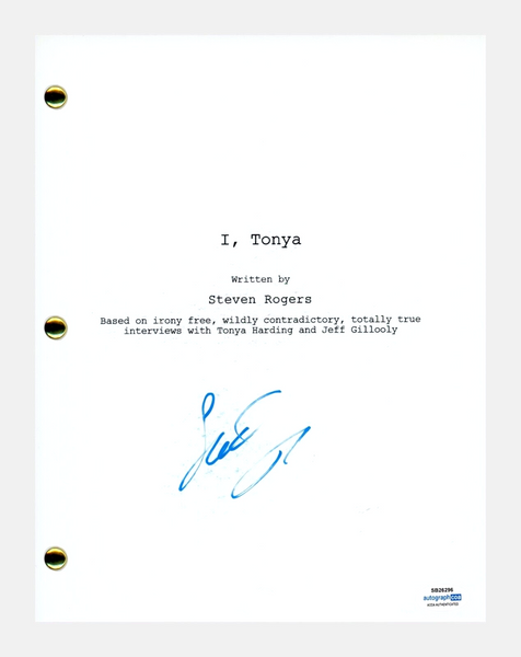 Sebastian Stan Signed I, Tonya Movie Script Full Screenplay Autograph ACOA COA