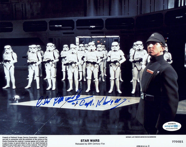 Christopher Muncke STAR WARS Signed Autograph 8x10 Photo Captain Khurgee ACOA