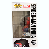 Karan Soni Signed Funko Pop Spider-Man India 1227 Spider-Verse Autograph BAS COA