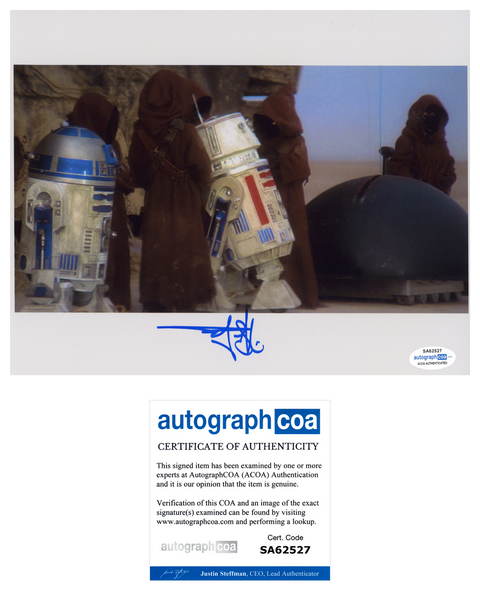 RUSTY GOFFE Signed STAR WARS Autograph 8x10 Photo Jawa A NEW HOPE ACOA COA