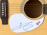 Damiano David MANESKIN Signed Autograph Full Size Acoustic Guitar Beckett COA