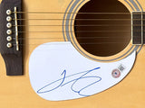 Damiano David MANESKIN Signed Autograph Full Size Acoustic Guitar Beckett COA