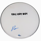 Pete Wentz Fall Out Boy Signed Autograph 12" Drumhead Beckett COA