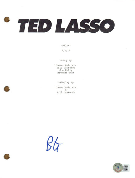 Brett Goldstein Signed Autograph Ted Lasso Pilot Script Screenplay Roy Kent BAS