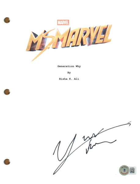 Yasmeen Fletcher Signed Autograph Ms. Marvel Pilot Episode Script Nakia BAS COA