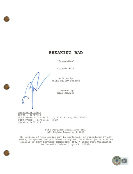 Jesse Plemons Signed Autograph Breaking Bad Ozymandias Episode Script BAS COA