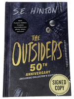 S.E. HINTON Signed THE OUTSIDERS 50TH ANNIVERSARY EXCLUSIVE FAUX LEATHER BAS COA