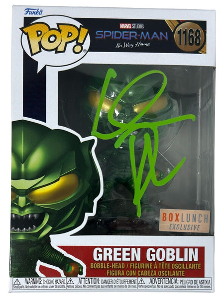 Willem Dafoe Signed Autograph Spider-Man Green Goblin Funko Pop 1168 Beckett COA