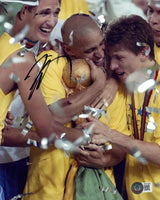 Roberto Carlos Signed 8x10 Photo BRAZIL Soccer Real Madrid Autograph Beckett COA