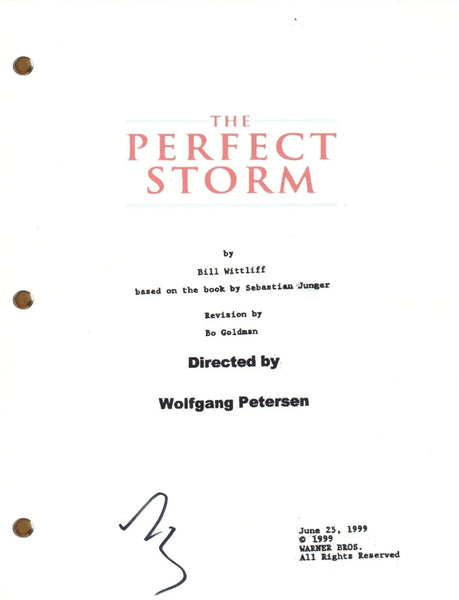 Mark Wahlberg A PERFECT STORM Signed Autograph Movie Script Full Screenplay COA