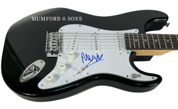 Marcus Mumford Signed Autograph Electric Guitar Mumford & Sons Beckett COA