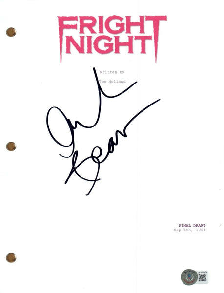 Amanda Bearse Signed Autograph Fright Night Movie Script Screenplay Beckett COA