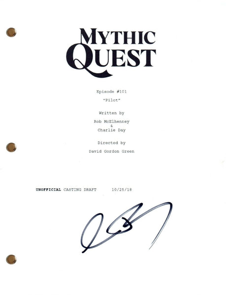Charlie Day Signed Autograph MYTHIC QUEST Pilot Episode Script Screenplay COA