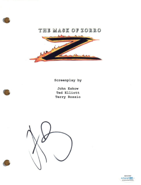 Antonio Banderas Signed Autograph The Mask of Zorro Movie Script Screenplay ACOA