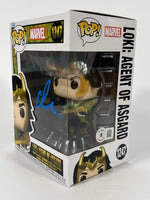 Matt Damon Signed Funko Pop Loki Agent of Asgard Thor Avengers Autograph BAS COA