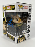 Matt Damon Signed Funko Pop Loki Agent of Asgard Thor Avengers Autograph BAS COA
