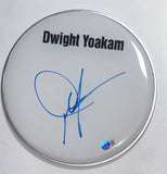 Dwight Yoakam Signed Autograph 10" Drumhead Country Star Fast As You Beckett COA
